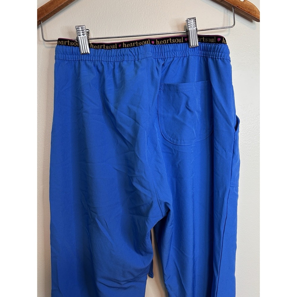 HeartSoul "Break On Through" Low Rise Drawstring Scrub Pants, Size SP - Picture 4 of 6